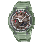 Load image into Gallery viewer, Casio G-shock x Coca-Cola GA-2100CC-3AER - cinturino e cassa resina verde chiaro - quadrante marrone multifunzione