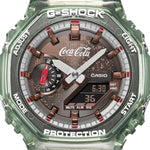 Load image into Gallery viewer, Casio G-shock x Coca-Cola GA-2100CC-3AER - cinturino e cassa resina verde chiaro - quadrante marrone multifunzione