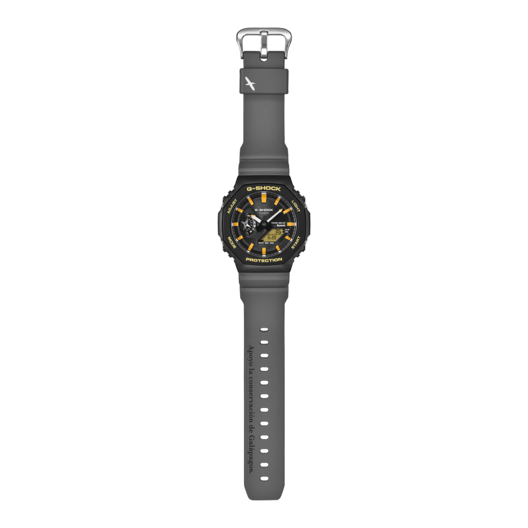 Casio G-SHOCK x Charles Darwin Foundation GA-B2100DF-1AER - cinturino resina grigia - cassa resina nera - quadrante nero multifunzione