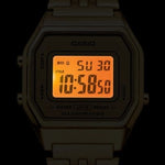 Load image into Gallery viewer, Casio Vintage LA680WEGA-9ER - bracciale acciaio dorato - cassa resina oro - quadrante digitale oro