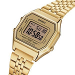 Load image into Gallery viewer, Casio Vintage LA680WEGA-9ER - bracciale acciaio dorato - cassa resina oro - quadrante digitale oro