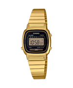 Load image into Gallery viewer, Casio Vintage LA670WEGA-1EF - bracciale e cassa color oro - quadrante digitale nero