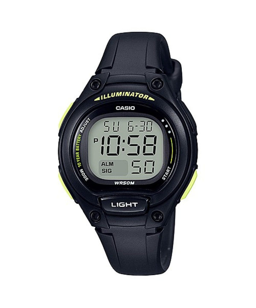 Casio LW-203-1BV LW-203-1BVEF - cinturino, cassa neri - quadrante digitale multifunzione