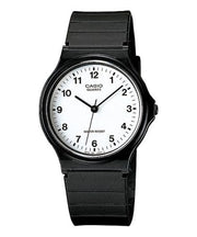 Casio MQ-24 MQ-24-7BLLEG - cinturino e cassa neri - quadrante bianchi