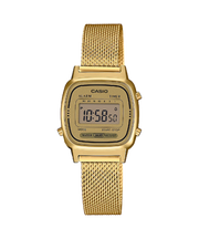 Casio Vintage LA670WEMY-9EF - bracciale, cassa e quadrante oro