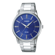 Casio MTP-1303PD-2AV MTP-1303PD-2AVEG -  bracciale e cassa acciaio - quadrante blu