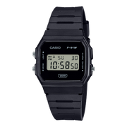 Casio F-91 F-91WB-1AEF - cinturino, cassa e quadrante neri