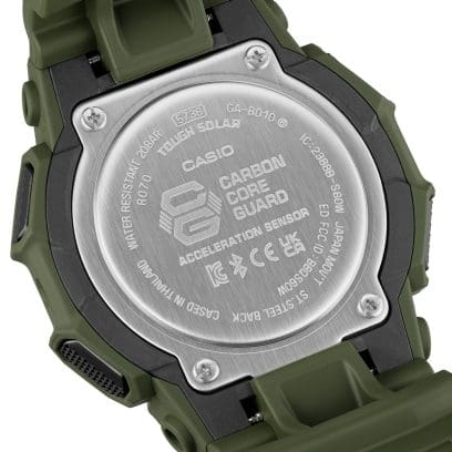 Casio GA-B010 GA-B010-3AER - cinturino e cassa verde scuro e quadrante nero - fondello