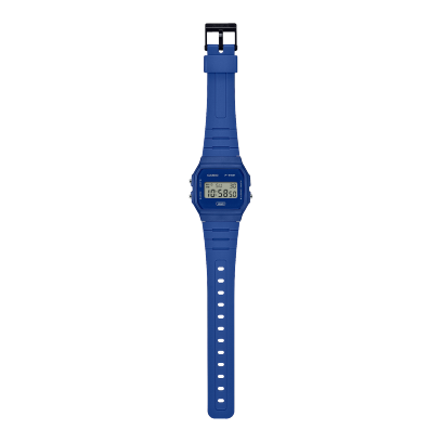 Casio F-91 F-91WB-2A1EF - cinturino, cassa e quadrante blu