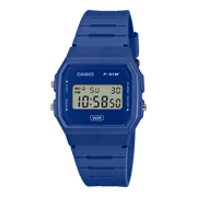 Casio F-91 F-91WB-2A1EF - cinturino, cassa e quadrante blu