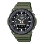 Load image into Gallery viewer, Casio AQ-S800 AQ-S820W-3BVEF - cinturino e cassa verdi militare - quadrante e ghiera grigio scuro