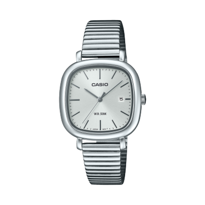 Casio LTP-B166 LTP-B166D-7AVEF - bracciale e cassa acciaio - quadrante argento