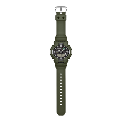Casio GA-B010 GA-B010-3AER - cinturino e cassa verde scuro e quadrante nero