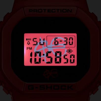 Casio Sfera Ebbasta x G-shock DW-5600SFE25-4ER - cinturino e cassa rossi - quadrante digitale nero