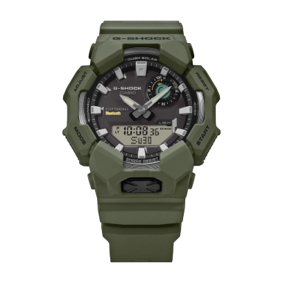 Casio GA-B010 GA-B010-3AER - cinturino e cassa verde scuro e quadrante nero