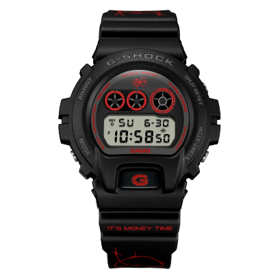 Casio Sfera Ebbasta x G-shock DW-6900SFE25-1ER - cinturino, cassa e quadrante neri con dettagli rossi