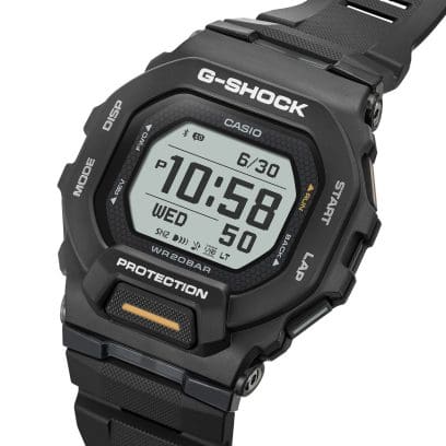 Casio G-squad GBD-200 GBD-200-1A1ER - cinturino e cassa neri - quadrante digitale multifunzionale