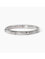 Load image into Gallery viewer, Bracciale tubogas con cristalli bianchi