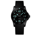 Load image into Gallery viewer, Longines Hydroconquest 41mm L3.781.4.56.9 - cassa acciaio - cinturino nero in caucciù - quadrante nero con datario
