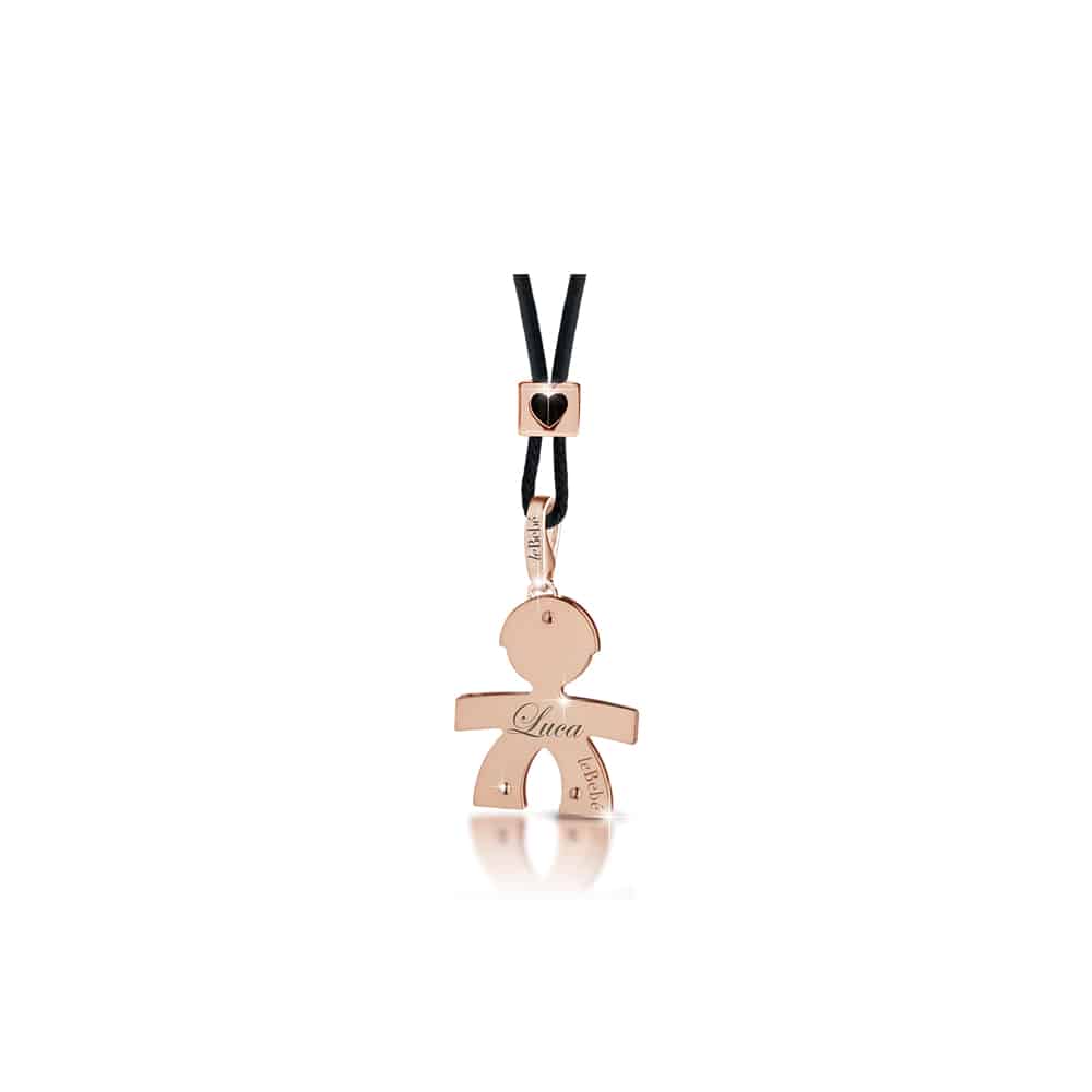 Ciondolo in Oro Rosa Maschietto