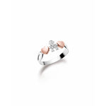 Load image into Gallery viewer, Anello con sagoma bimbo in Oro Bianco e Diamanti