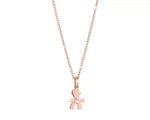 Load image into Gallery viewer, Collana con sagoma Bimbo in Oro Rosa