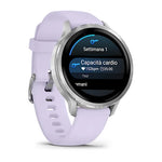 Load image into Gallery viewer, Garmin Venu® 4 - 41 mm 010-03013-01  - cinturino silicone bianco - cassa acciaio - quadrante multifunzione nero