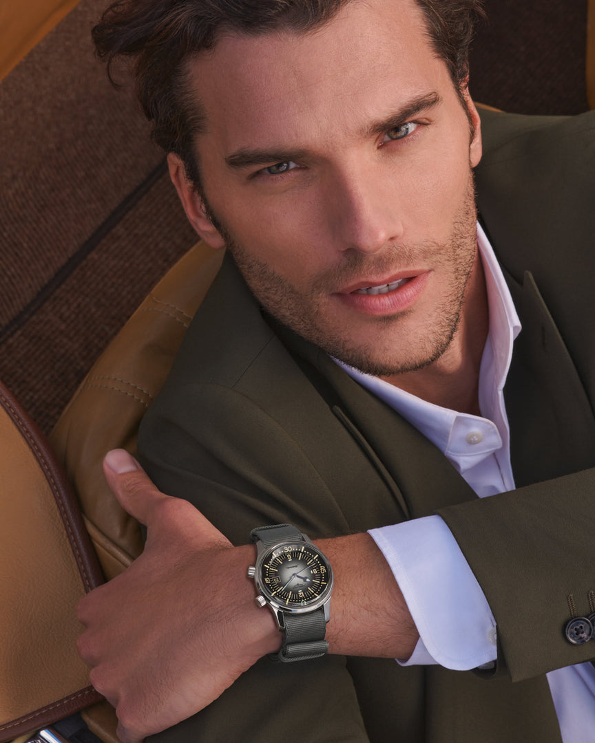 Longines Legend Diver L3.774.4.70.2 - cassa acciaio - cinturino tessuto nero - quadrante grigio/nero con datario