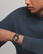 Load image into Gallery viewer, Longines Legend Diver L3.774.4.70.2 - cassa acciaio - cinturino tessuto nero - quadrante grigio/nero con datario