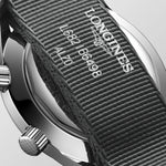 Load image into Gallery viewer, Longines Legend Diver L3.774.4.70.2 - cassa acciaio - cinturino tessuto nero - quadrante grigio/nero con datario