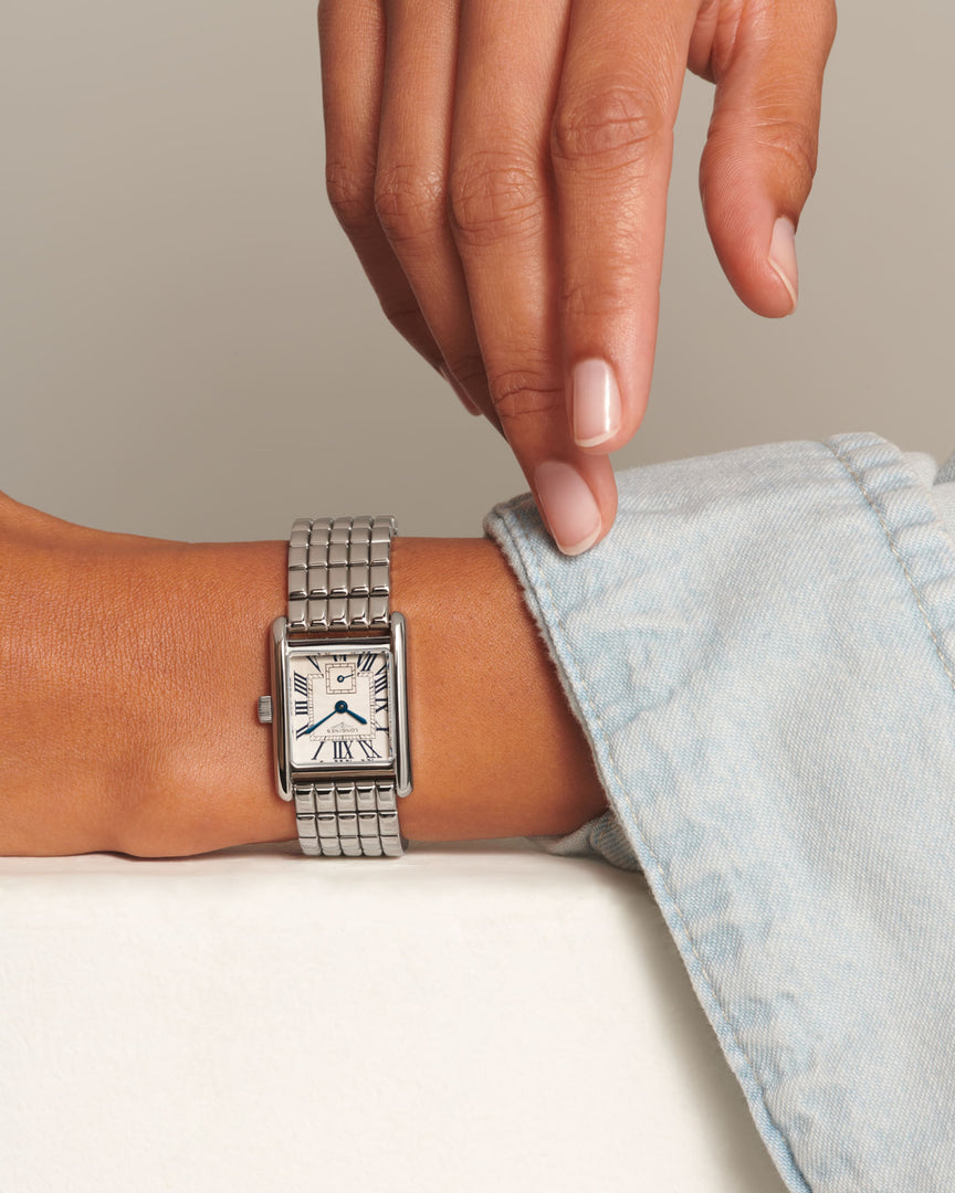Longines Mini DolceVita L5.200.4.71.6 - cassa e bracciale acciaio - quadrante argento flinqué - polso