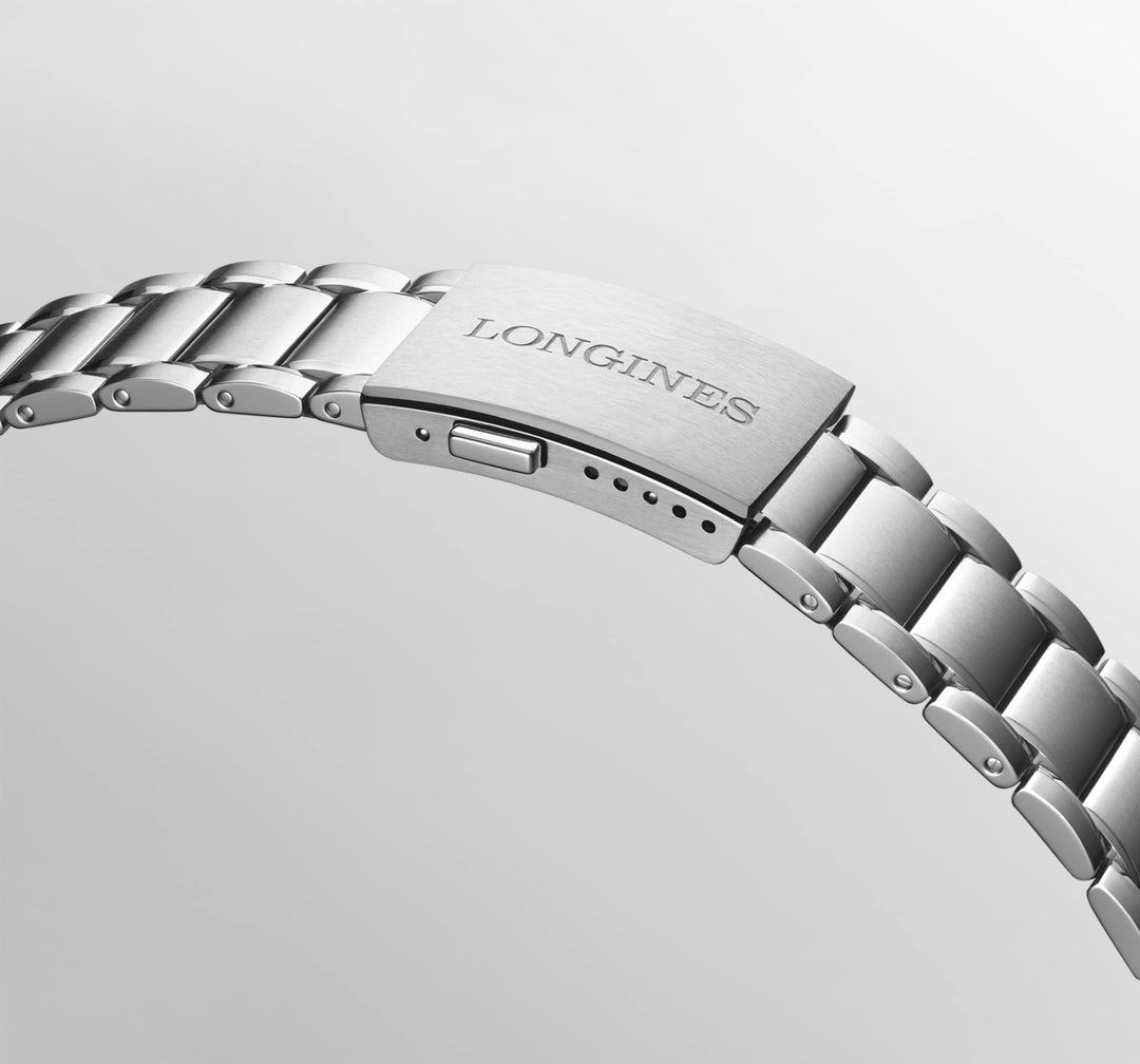 Longines Spirit Zulu Time 39mm L3.802.4.93.6 - cassa e bracciale acciaio - quadrante blu con funzione GMT
