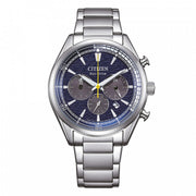 Citizen Sport Crono CA4700-50L - bracciale e cassa acciaio - quadrante blu con datario e cronografo