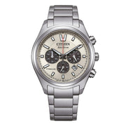 Citizen Super Titanio Crono CA4750-51A - bracciale e cassa titanio - quadrante grigio con datario e cronografo