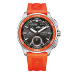 Load image into Gallery viewer, Citizen Promaster WaveTracker JV3000-13E - cassa acciaio - cinturino caucciù arancione - quadrante nero con calendario perpetuo