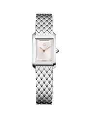 Baume & Mercier Hampton 10860 - bracciale e cassa acciaio - quadrante argento caldo