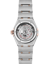 Cassa da 29 mm in acciaio inossidabile e oro Sedna 18K con lunetta tempestata di diamanti e bracciale integrato bicolore acciaio/oro