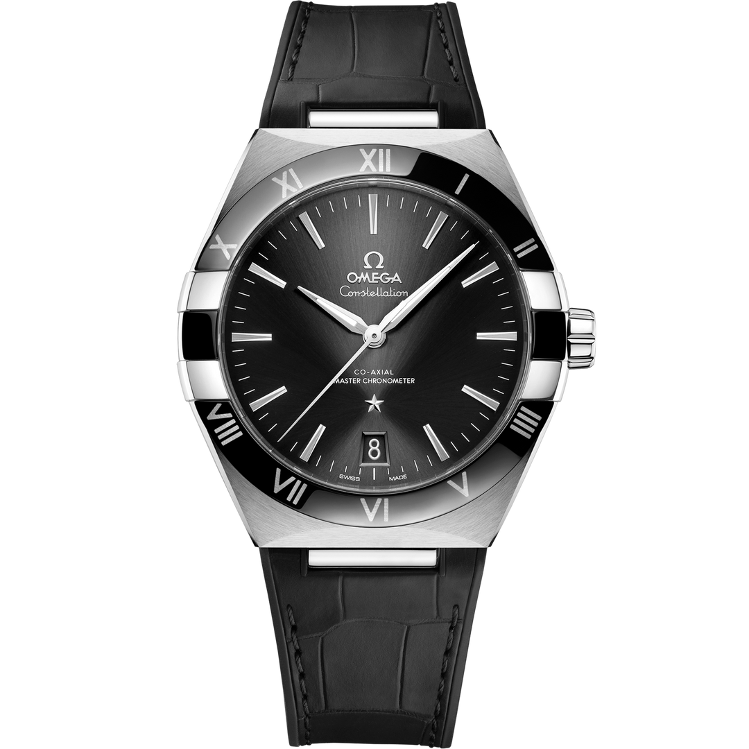 Quadrante madreperla nero dell’orologio Bulova Classic Lady 26 mm con indici sottili e dettagli diamantati