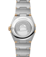 Load image into Gallery viewer, Cassa in acciaio inox da 36 mm con lunetta in oro giallo lucido, caratterizzata dalle iconiche &#39;griffe&#39; laterali
