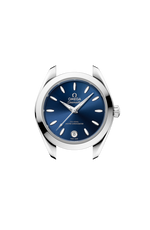 Load image into Gallery viewer, Profilo laterale della cassa in acciaio lucido e spazzolato da 30 mm con vetro zaffiro bombato antiriflesso e corona a vite.
