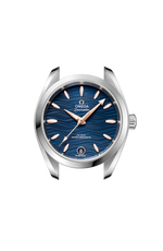 Load image into Gallery viewer, Cassa in acciaio inossidabile da 34 mm con vetro zaffiro antigraffio e bracciale integrato in acciaio inox lucido e satinato
