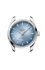 Load image into Gallery viewer, Profilo laterale della cassa in acciaio lucido e spazzolato da 38 mm con vetro zaffiro bombato antiriflesso e corona a vite.
