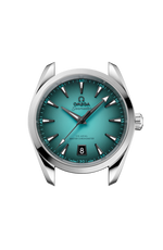 Load image into Gallery viewer, Profilo laterale della cassa in acciaio lucido e spazzolato da 38 mm con vetro zaffiro bombato antiriflesso e corona a vite.
