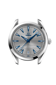 Quadrante grigio spazzolato con motivo teak orizzontale e indici applicati dell’Omega Seamaster Aqua Terra 41 mm 220.10.41.21.06.001.
