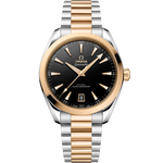 Load image into Gallery viewer, Quadrante oro Oyster Gold con finitura raffinata e indici applicati dell’Omega Seamaster Aqua Terra 41 mm modello 220.20.41.21.01.001 con dettagli in oro Moonshine™.
