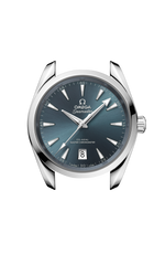 Load image into Gallery viewer, Profilo laterale della cassa in acciaio lucido e spazzolato da 38 mm con vetro zaffiro bombato antiriflesso e corona a vite.
