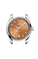 Load image into Gallery viewer, Profilo laterale della cassa in acciaio inossidabile da 38 mm con vetro zaffiro bombato antiriflesso e corona a vite.
