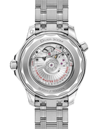 Load image into Gallery viewer, Bracciale in acciaio inox lucido e spazzolato con chiusura déployante e estensione subacquea dell’Omega Seamaster Diver 300M 42 mm.
