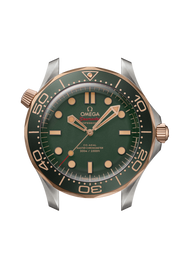 Profilo laterale della cassa in titanio grado 2 e Bronze Gold con vetro zaffiro bombato antiriflesso.