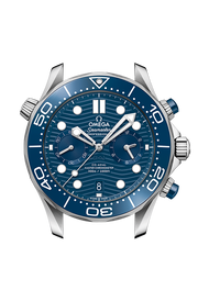 Lunetta girevole unidirezionale in ceramica grigia con scala smaltata bianca e profilo laterale della cassa in acciaio inox da 44 mm.